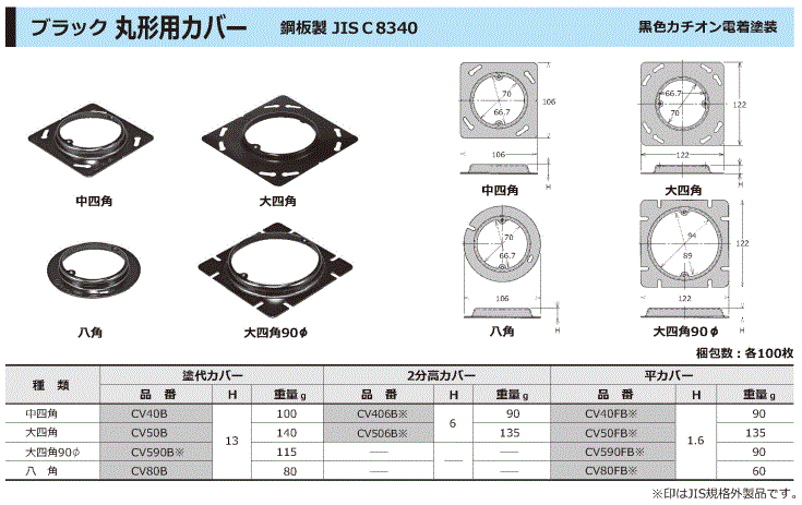 丸型用カバー